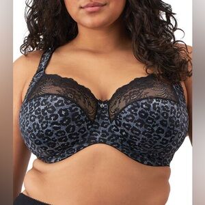 Elomi Morgan Banded Bra - Snow Leopard - 34I